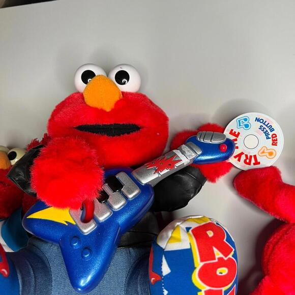 Vintage Sesame Street Elmo & Ernie Plush Lot TYCO Fisher-Price 1990s Talking - Picture 5 of 15